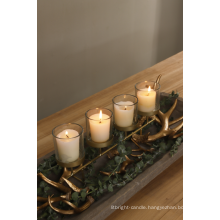 White Pillar Candle Holders For Wedding Decoration